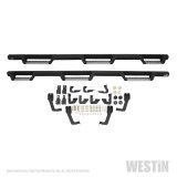 Westin/HDX 07-19 Chevrolet Silverado 2500 8ft Drop Wheel to Wheel Nerf Step Bars - Textured Black thumbnail 2