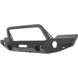 Westin 07-18 Jeep Wrangler JK WJ2 Full Width Front Bumper w/Bull Bar Textured Black thumbnail 6