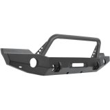 Westin 07-18 Jeep Wrangler JK WJ2 Full Width Front Bumper w/Bull Bar Textured Black thumbnail 9