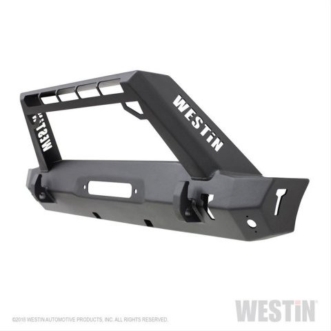Westin 18-19 Jeep Wrangler JL WJ2 Stubby Front Bumper - Textured Black thumbnail 7