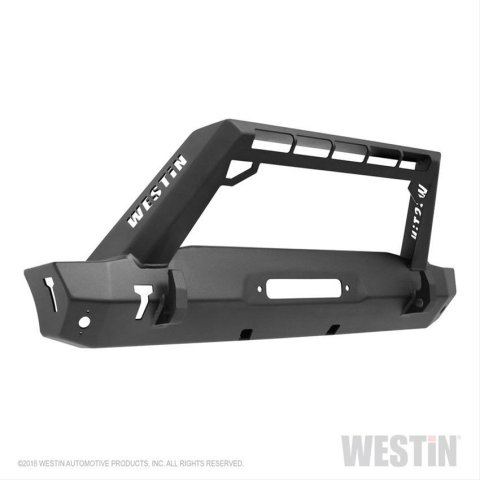 Westin 18-19 Jeep Wrangler JL WJ2 Stubby Front Bumper - Textured Black thumbnail 8