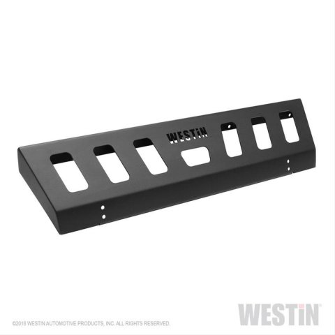 Westin 18-19 Jeep Wrangler JL Front Bumper Skid Plate - Textured Black thumbnail 4