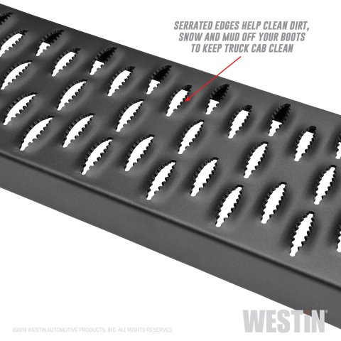Westin Grate Steps Running Boards 79 in - Textured Black thumbnail 5