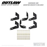 Westin 14-18 Chevrolet/GMC Silv/Seirra 1500 Double Cab Outlaw Nerf Step Bars - Textured Black thumbnail 8