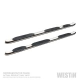 Westin 2019 Chevrolet Silverado Crew Cab PRO TRAXX 5 W2W Oval Nerf Step Bars - Stainless Steel thumbnail 2