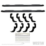Westin 2019 Chevrolet Silverado Crew Cab w/ 6.5ft Bed PRO TRAXX 5 W2W Oval Nerf Step Bars - Black thumbnail 1