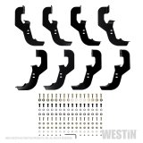 Westin 2019 Chevrolet Silverado Crew Cab w/ 6.5ft Bed PRO TRAXX 5 W2W Oval Nerf Step Bars - Black thumbnail 8
