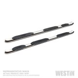 Westin 2019 Chevrolet Silverado Double Cab PRO TRAXX 5 W2W Oval Nerf Step Bars - Stainless Steel thumbnail 2