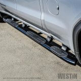 Westin 2019 Chevrolet Silverado Double Cab w/ 6.5in Bed PRO TRAXX 5 W2W Oval Nerf Step Bars - Black thumbnail 2