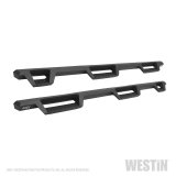 Westin 99-16 Ford F-250/350/450/550 CC (6.75ft Bed) HDX Drop Whl to Whl Nerf Step Bars - Text Blk thumbnail 2