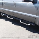 Westin 99-16 Ford F-250/350/450/550 CC (6.75ft Bed) HDX Drop Whl to Whl Nerf Step Bars - Text Blk thumbnail 6