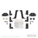Westin 99-16 Ford F-250/350/450/550 CC (6.75ft Bed) HDX Drop Whl to Whl Nerf Step Bars - Text Blk thumbnail 8