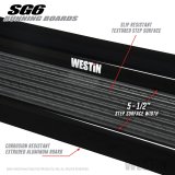 Westin SG6 Black Aluminum Running Boards 74.25 in thumbnail 1