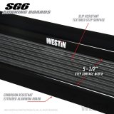 Westin SG6 Black Aluminum Running Boards 74.25 in thumbnail 7