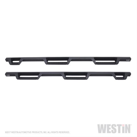 Westin/HDX 09-18 Dodge/Ram 1500 Crew Cab (5.5ft Bed) Drop Wheel to Wheel Nerf Step Bars - Txt Black thumbnail 1