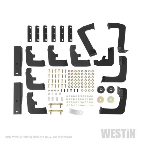 Westin/HDX 09-18 Dodge/Ram 1500 Crew Cab (5.5ft Bed) Drop Wheel to Wheel Nerf Step Bars - Txt Black thumbnail 7