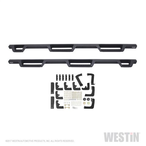 Westin/HDX 09-18 Dodge/Ram 1500 Crew Cab (5.5ft Bed) Drop Wheel to Wheel Nerf Step Bars - Txt Black thumbnail 9