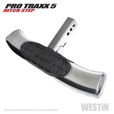 Westin PRO TRAXX 5 Hitch Step 27in Step 2in Receiver - Stainless Steel