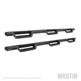 Westin/HDX 07-19 Chevy Silv 2500/3500 Crew (8ft) (Excl Dually) Drop WTW Nerf Step Bars - Blk thumbnail 2