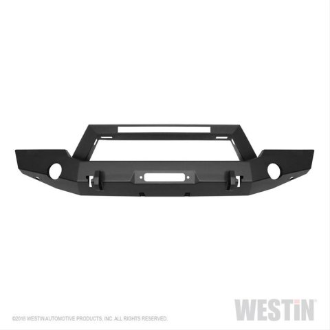 Westin 18-20 Jeep Wrangler WJ2 Full Width Front Bumper w/LED Light Bar Mount Textured Black thumbnail 3