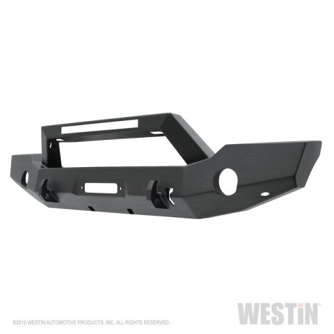 Westin 18-20 Jeep Wrangler WJ2 Full Width Front Bumper w/LED Light Bar Mount Textured Black thumbnail 4