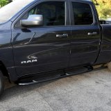 Westin 19-20 Dodge Ram 1500 Crew Cab Platinum 4 Oval Nerf Step Bars - Black thumbnail 8