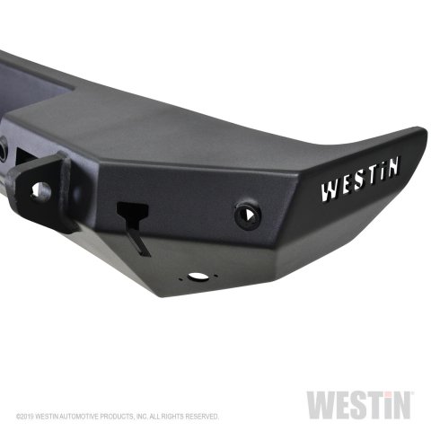 Westin 18-19 Jeep Wrangler JL WJ2 Rear Bumper w/ Sensors (Excl. Wrangler JK) - Textured Black thumbnail 4