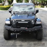 Westin 18-20 Jeep Wrangler JL WJ2 Full Width Front Bumper - Textured Black thumbnail 8