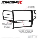 Westin 2020 Chevy Silverado 2500/3500 Sportsman X Grille Guard - Textured Black thumbnail 1