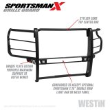 Westin 2020 Chevy Silverado 2500/3500 Sportsman X Grille Guard - Textured Black thumbnail 6
