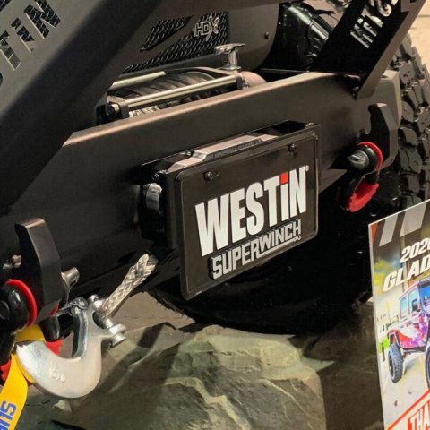 Westin Winch Mount License Plate Re-locator - Black thumbnail 5