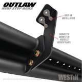 Westin 2020 Jeep Gladiator Outlaw Nerf Step Bars - Textured Black thumbnail 4