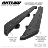 Westin 2020 Jeep Gladiator Outlaw Nerf Step Bars - Textured Black thumbnail 7