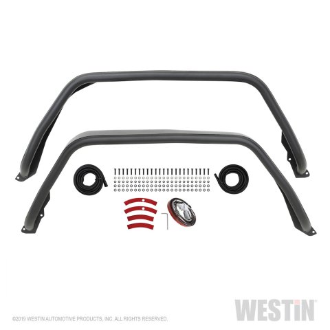 Westin 2020 Jeep Gladiator Tube Fenders - Rear - Textured Black thumbnail 6