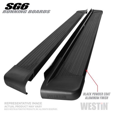 Westin SG6 Black Aluminum Running Boards 83.00 in thumbnail 2