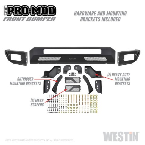 Westin 2011-2016 Ford F-250/350/450/550 Super Duty Pro-Mod Front Bumper thumbnail 2