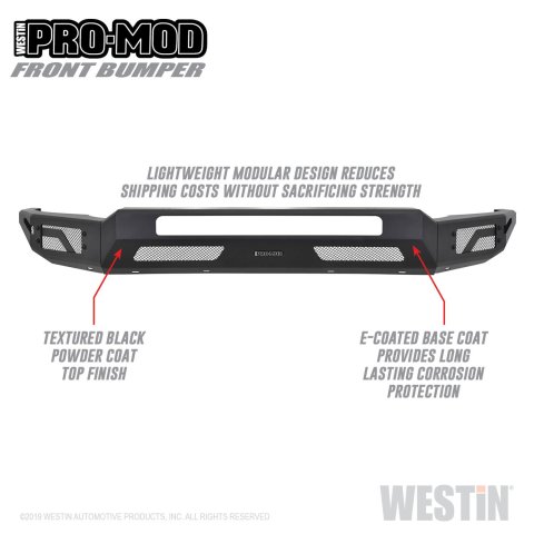 Westin 2011-2016 Ford F-250/350/450/550 Super Duty Pro-Mod Front Bumper thumbnail 4