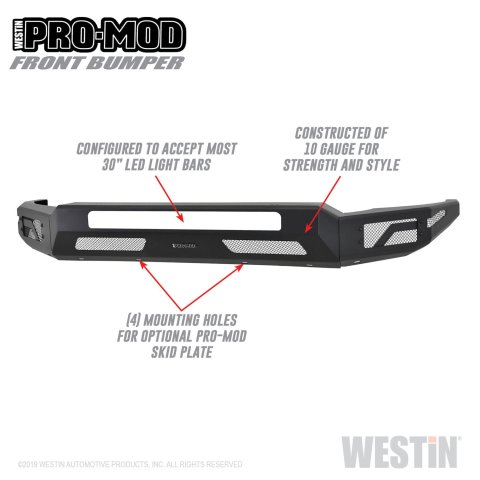 Westin 2011-2016 Ford F-250/350/450/550 Super Duty Pro-Mod Front Bumper thumbnail 6