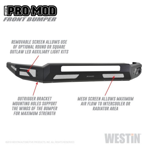 Westin 2011-2016 Ford F-250/350/450/550 Super Duty Pro-Mod Front Bumper thumbnail 5
