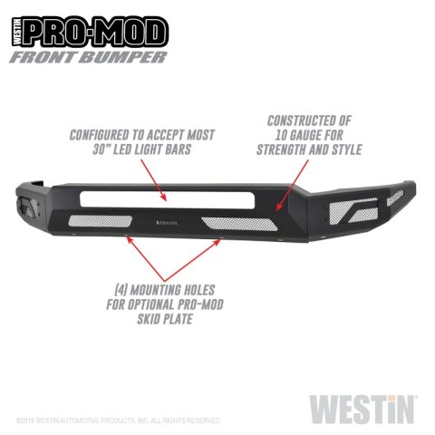 Westin 2011-2016 Ford F-250/350/450/550 Super Duty Pro-Mod Front Bumper thumbnail 6