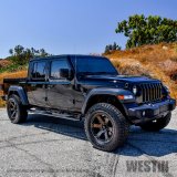 Westin 2020 Jeep Gladiator PRO TRAXX 5 WTW Oval Nerf Step Bars - Black thumbnail 1