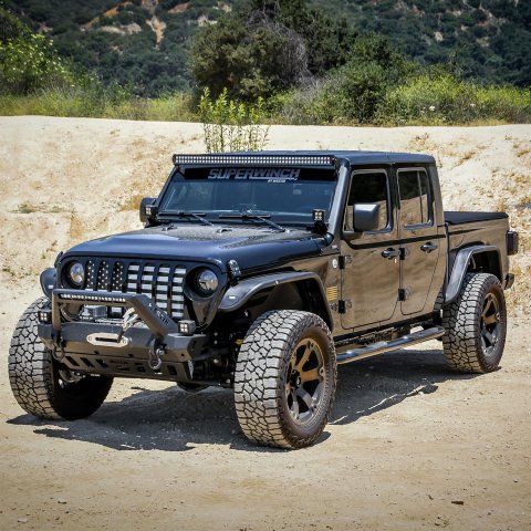 Westin 2020 Jeep Gladiator Platinum 4 Oval Nerf Step Bars - Black thumbnail 1