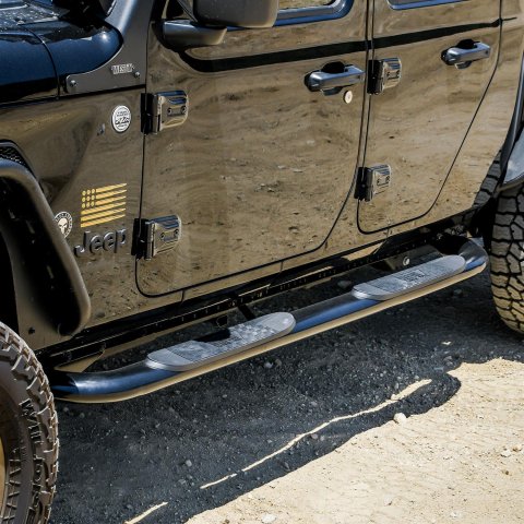 Westin 2020 Jeep Gladiator Platinum 4 Oval Nerf Step Bars - Black thumbnail 3