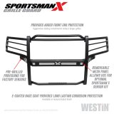 Westin 19-21 Ram 1500 Sportsman X Grille Guard - Textured Black (Excluding Classic & Rebel) thumbnail 4