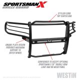 Westin 19-21 Ram 1500 Sportsman X Grille Guard - Textured Black (Excluding Classic & Rebel) thumbnail 9