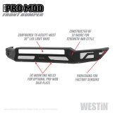 Westin 16-20 Toyota Tacoma Pro-Mod Front Bumper - Textured Black thumbnail 5