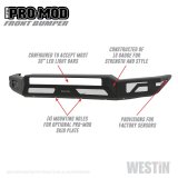 Westin 16-20 Toyota Tacoma Pro-Mod Front Bumper - Textured Black thumbnail 7