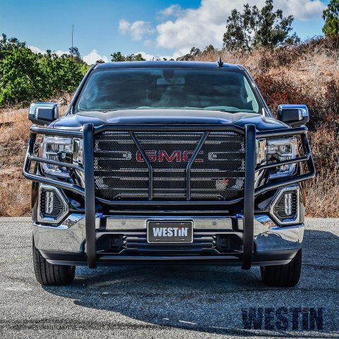 Westin 19-21 GMC Sierra 1500 HDX Grille Guard - Black thumbnail 1