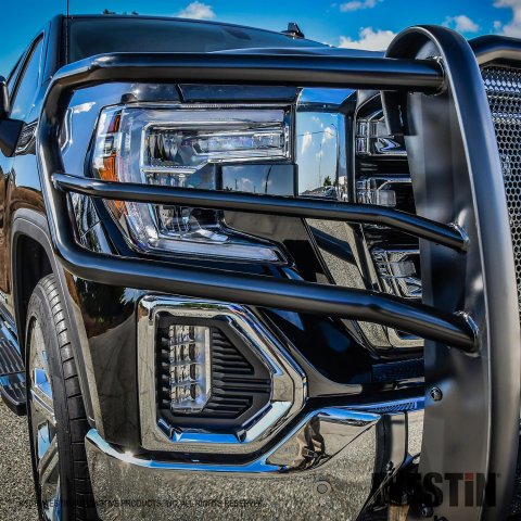 Westin 19-21 GMC Sierra 1500 HDX Grille Guard - Black thumbnail 3