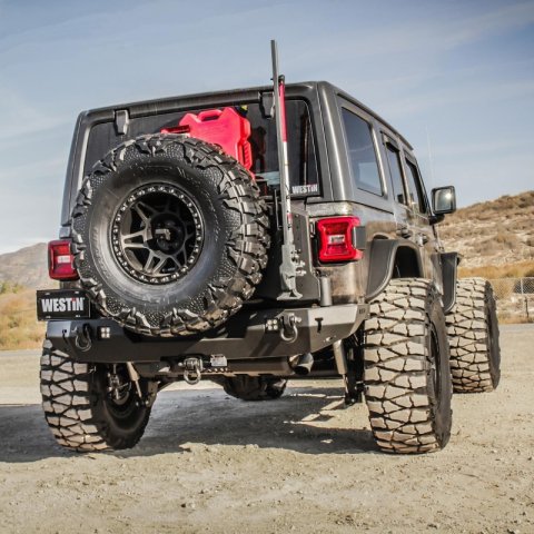 Westin 18-21 Jeep Wrangler JL (Excl. JK) Tire Carrier - Textured Black thumbnail 4
